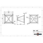 Рупор для ВЧ драйвера B&C ME7