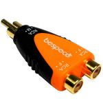 Переходник BESPECO SLAD355 RCA M / 2 x RCA F