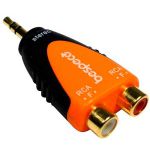 Переходник BESPECO SLAD380 3.5mm stereo jack M / 2 x RCA F