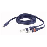 DAP-Audio FL31150 - stereo mini Jack > 2 mono Jack L/R сигнальный кабель 1,5 метра
