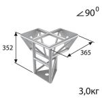 Стыковочный угол 90˚ для 3-х ферм IMLIGHT T28N/31-33