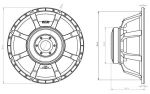 OBERTON 18XB800 Низкочастотный динамик