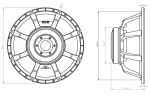 OBERTON 18XB800 Низкочастотный динамик