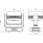 Вращающаяся голова SHOWLIGHT MH-LED 37х25 Zoom RGBW