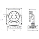 Вращающаяся голова SHOWLIGHT MH-LED1240 ZY