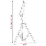 Стойка с механическим подъёмником SHOWTEC Followspot Stand Wind up