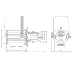 Театральный прожектор SHOWLIGHT SL-400FPF-CW_WW