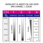 Театральный прожектор SHOWLIGHT SL-400ZST-CW,WW ZOOM